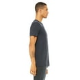 thumbnail image 3 of Bella Canvas Mens CVC Jersey Tee, XL, Heather Midnight Navy, 3 of 3