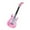 Pink, variant on Educational Toys,Pretend Play Toys for Toddlers Dress Up,Educational Toy for 1 Year Boys Girls,Kids Simulation Bass Player Electric Guitar Toys Multifunctional Mode Musical Instrument Lights Music