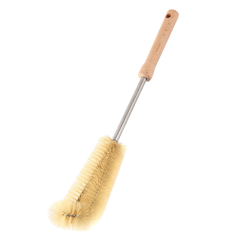 Bottle Brush with Curved Head Long Handle Bottle Brush Cleaner Set