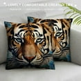 thumbnail image 3 of Shiartex Pillow Cover Tiger Double-Sided Design Home Decor for Sofa Livingroom Couch Bed Decorative Throw Pillow Case Gift 24x24in, 3 of 5