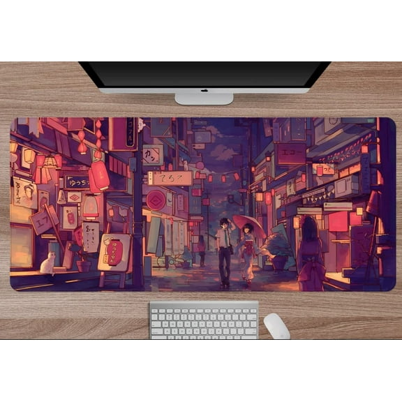 Tokyo Street Mouse Mat Computer Pad For Lap Desk Mat Anime Mouse Pad Large Gaming Pad For Mouse And Keyboard