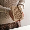 thumbnail image 5 of Gytml Pine Cone-Shaped Wooden Cookie Biscuit Mould, 3D Embossing Craft Decorating Baking Tool, Non-Stick & Pure Natural Wood Suitable For Christmas Festivals Kitchen Diy Gold One Size, 5 of 6