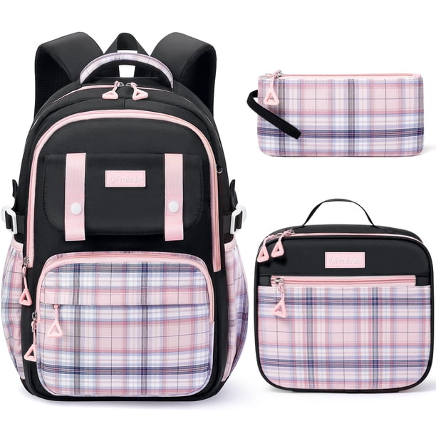 Mochila impermeable Fimibuke para niñas con lonchera y estuche para lápices