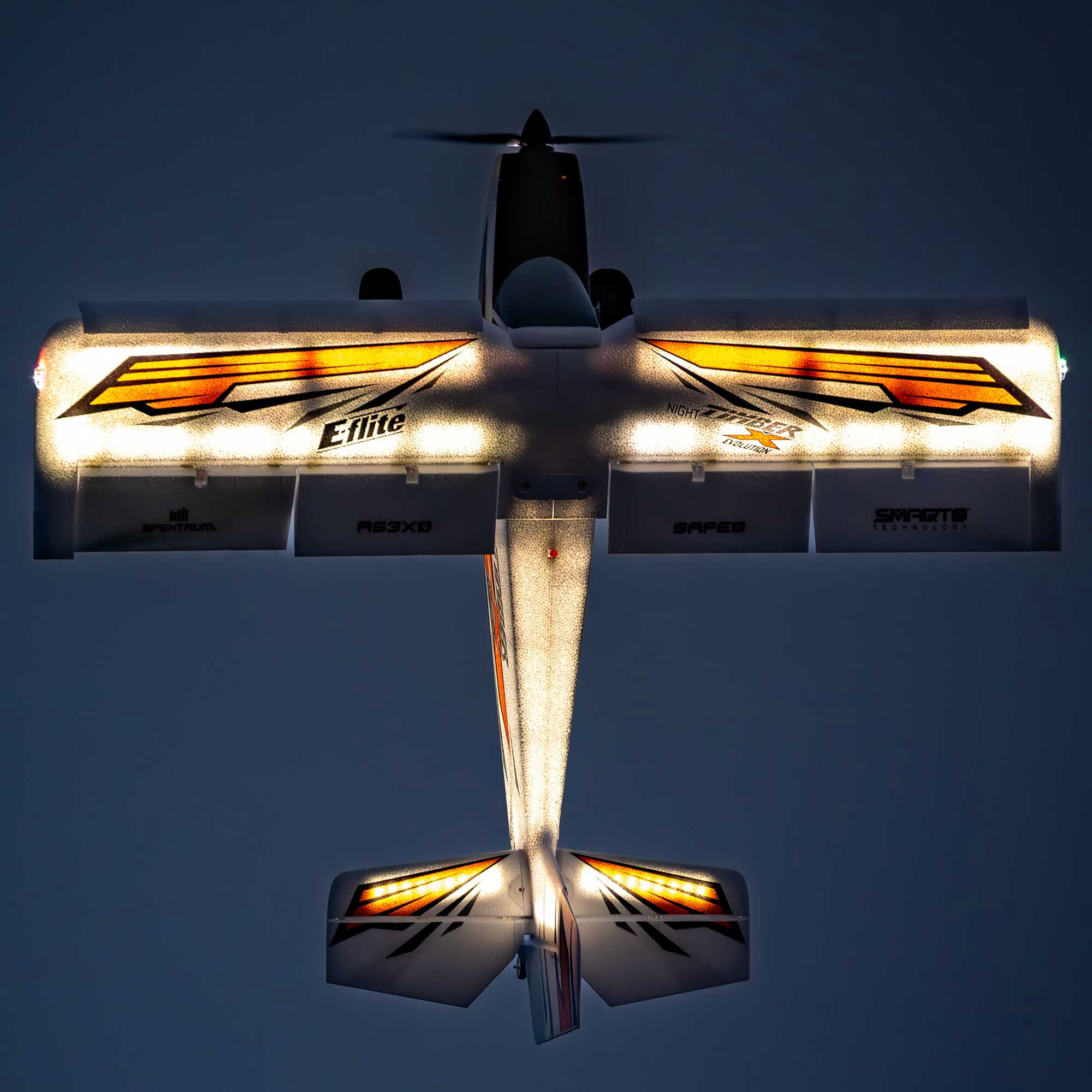 E-flite Night Timber X Evolution 1.2m BNF-Basic with AS3X and SAFE Select EFL013850 RC Sport Airplanes