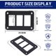 thumbnail image 2 of Panel De Interruptores, Interruptor Basculante De 3 Bandas, Soporte De Carcasa De Aluminio Para Coche, Camión, Barco Marino, Rv, Vehículo, Panel Impermeable, 2 of 5