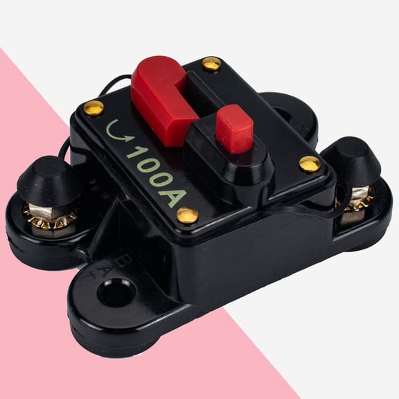 ETEREAUTY 12V-24V Black Automotive Circuit Breaker for Stereo Amplifier and Winch Protection