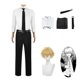 thumbnail image 1 of Disfraz de Denji para hombre, motosierra de Anime, peluca, uniforme de cazador del diablo, camisa, corbata, pantalones, abrigo, traje para fiesta de Halloween, 1 of 3