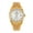 Gold silver, variant on 【START】Men's Watch Swiss Fully Automatic Mechanical Movement Waterproof Date Week Function Metal Watch Butterfly Buckle Strap Golden Watch