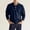 Navy, variant on Polo T Shirts for Men Long Sleeve Button Down Polo Tees Loose Fit Green T-Shirt for Men