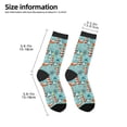 thumbnail image 2 of Kdxio Sea Lighthouse Print Children's Socks for Daily Wear and Sports Use Colorblock Mid-Calf Design Breathable Material, 2 of 5