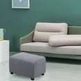 thumbnail image 3 of Easy-Going Stretch Ottoman Cover Folding Storage Stool Furniture Protector Soft Rectangle slipcover with Elastic Bottom, 3 of 9