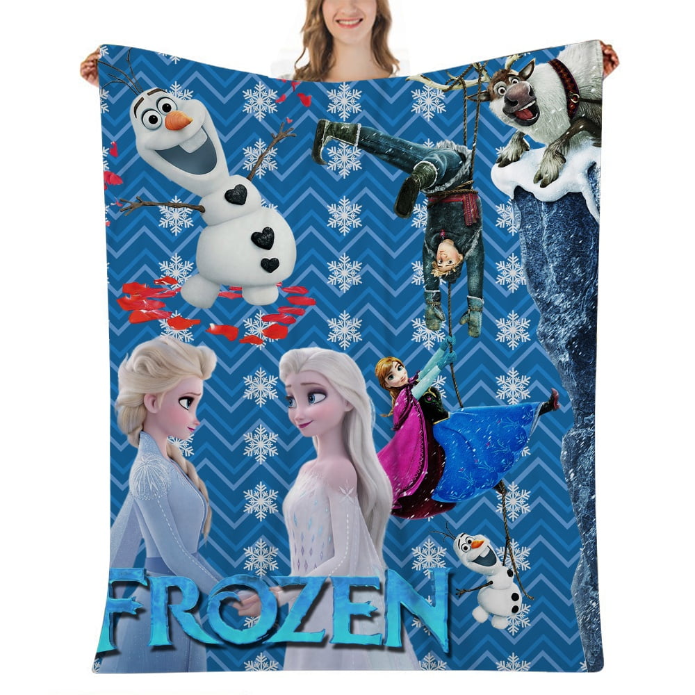 Frozen Elsa Fleece Throw Blanket for Couch 32x48 inch for Adult and