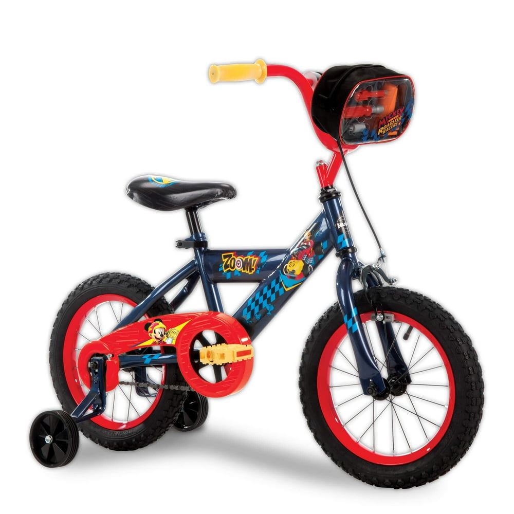 Disney Mickey and the Roadster Racers 14” Boys’ Blue Bike, by Huffy