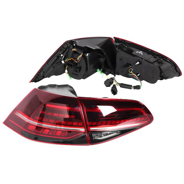Taillights Assembly Led Tail Lights Reverse Light Fog Lamp Running Light VLAND RLook Full LED Dynamic Tail Lights Dark Red Lens Fit For MK7/7.5 R 20132020