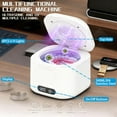thumbnail image 5 of Retainer Cleaner Machine 340ML Dentures Aligner Mouth Guard Jewelry Ultrasonic Cleaner 49kHz Digital Display Portable for Home Travel, 5 of 7