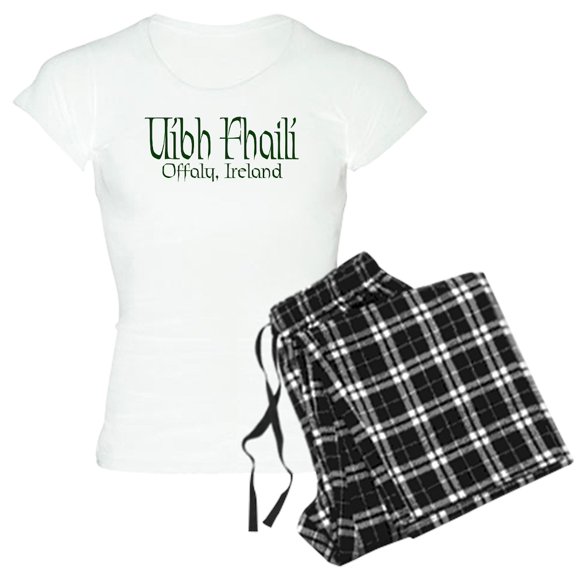CafePress - County Offaly (Gaelic) Women's Light Pajamas - Women's Short Sleeve Print T-Shirt and Pants Light Cotton Pajama Set