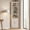 White, variant on iooHug Black Tall Corner Storage Cabinet, 5-Tier Metal Linen Cabinet with Adjustable Shelves & Anti-Tip Kit for Kitchen, Bathroom, Living Room