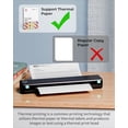 thumbnail image 5 of Impresora portátil inalámbrica Phomemo M08F para viajes, impresora térmica Bluetooth compatible con papel tamaño carta (8,5" x 11"), pequeña, sin tinta, compatible con iOS, Android y portátiles para c, 5 of 5