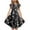 Multicolor, variant on Pounoo New Dresses For Girls Loose Print Short Sleeve Casual Dresses Round Neck Knee Length Dress With Pocket Quick Drying Kids Dresses Girls 4-16