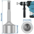 thumbnail image 3 of Ground Rod Driver 85mm Heavy Duty Steel Drill Bit Driver Wear Resistant Wide Compatibility Ground Rod Bits Socket for Rotary Hammer Drill Grounding Rods Style 03, 3 of 9
