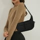 thumbnail image 4 of Bolso de hombro para mujer | Mensajero de gran capacidad al estilo coreano | Lona de nailon duradera | Cierre seguro de cremallera | Bolsa de trabajo ligera | Organizador Multi-Bolsillo | 48cm, 4 of 5