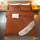 thumbnail image 4 of Colcha Ligera Dreamlabcon 2 Fundas de Almohada,Capitonado,Ultra Suave. Hipoalergénico.Edrecolcha para Cama.Edredón para Verano y Todas las Estaciones.(Matrimonial 210 x 240 cm,Trébol,Naranja Quemado), 4 of 8