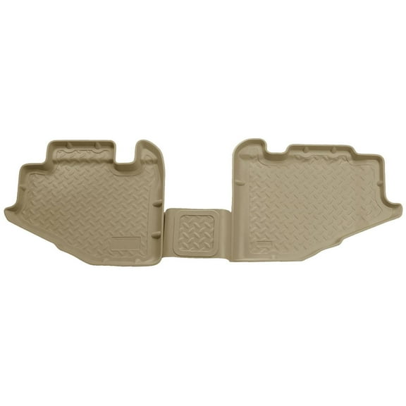 Husky Liners 61733 Classic Style Floor Liners Fit 1997-2006 Jeep Wrangler TJ Second Row 1-Piece Tan