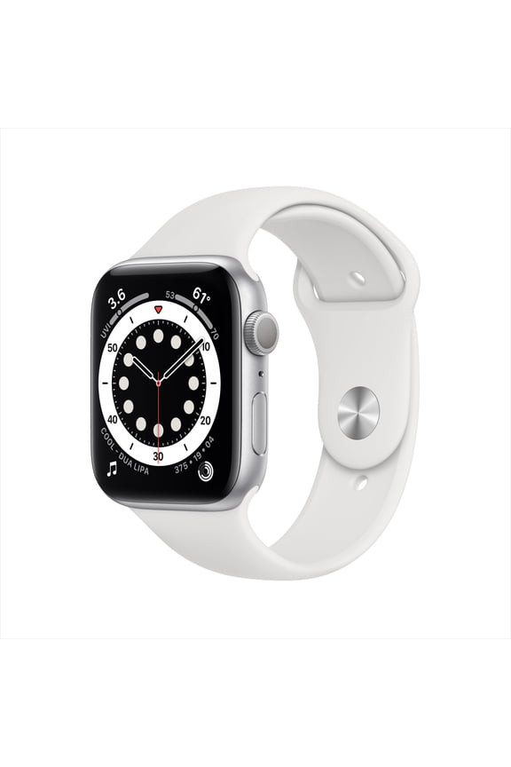 Pre-Owned Apple Watch Series 6 Aluminum 44mm A2292 (GPS Only, No Cellular) Silver