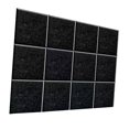 thumbnail image 4 of 12 paneles acústicos insonorizados para pared, diseño cuadrado autoadhesivo único. negro no pegajoso, 4 of 9