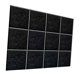 thumbnail image 4 of 12 paneles acústicos insonorizados para pared, decoración de pared, decorativos y únicos. negro no pegajoso, 4 of 9