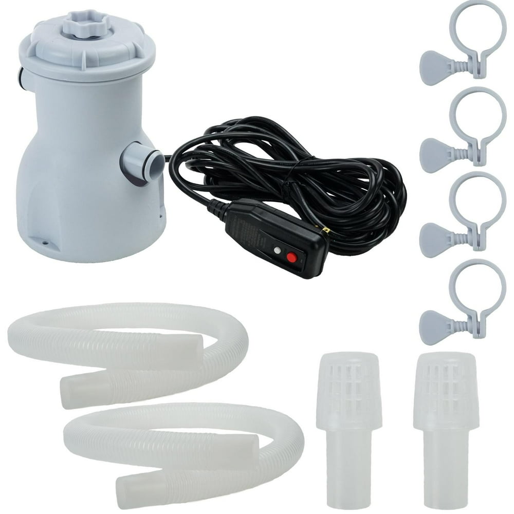 above ground pool with filter and pump