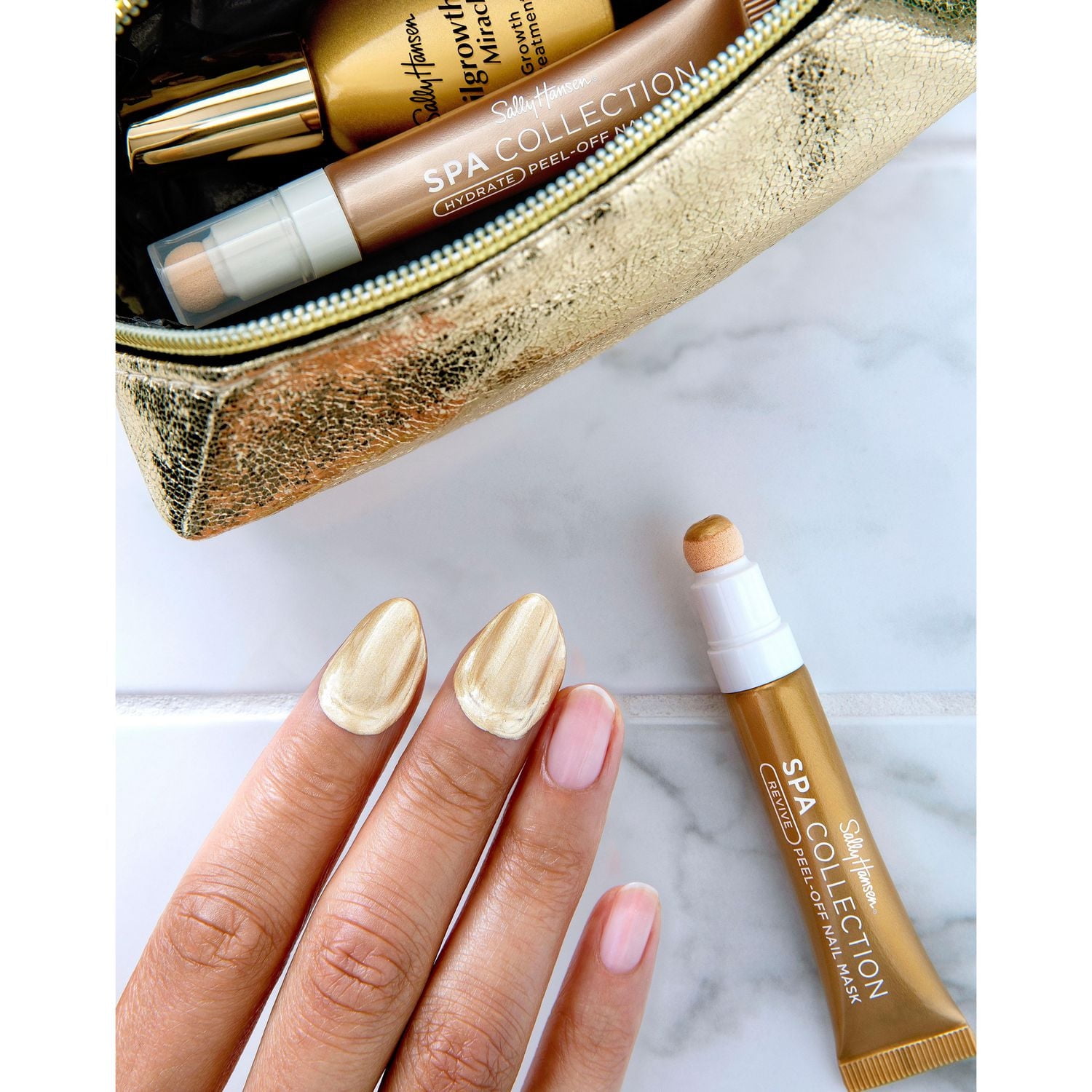 Sally Hansen Revive Peel Off Nail Mask, infused with natural polysaccharide, defend against dryness by forming a moisture retaining film