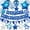 Blue and White, variant on BUTOMKY Happy Birthday Decorations Set - 3D Foil Happy Birthday Banner & Star Balloons with Glitter Hanging Swirls, Party Wall Decor for Women, Girls, Boys