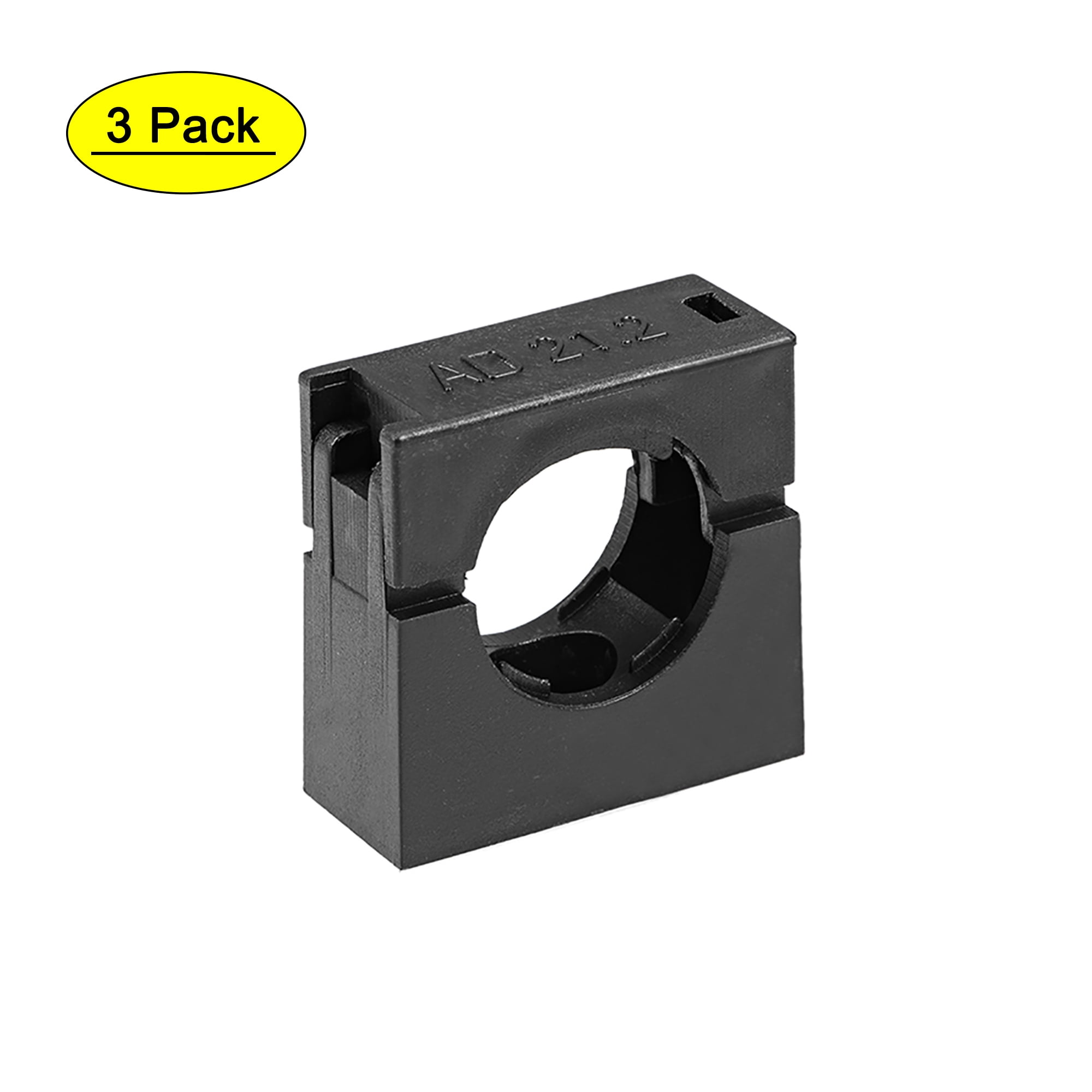 Uxcell AD21.2 Plastic Corrugated Tube Holder Mounting Bracket Pipe Clamps with Double Struts 3