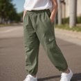 thumbnail image 2 of Gibobby Boys Pants Toddler Boy Pants Joggers Sweatpants For 12 18Months 2T 3T 4T 5T Kids Boys Soft Casual Cargo Pants With Drawstring Boys School Pants Toddler Sweatpants(3-4 Years,Green), 2 of 6
