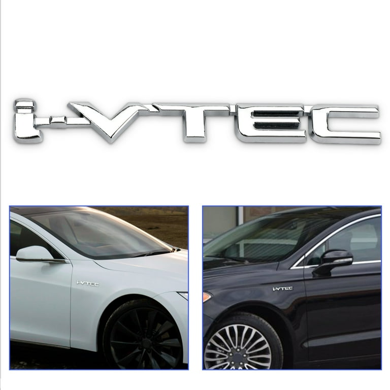 3D Turbo Letter Emblem Badge Logo Metal Sticker Decal Car Trunk Fender Body Cr E - Foto 10