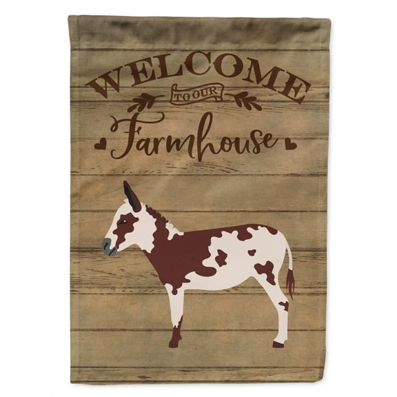 American Spotted Donkey Welcome Garden Flag