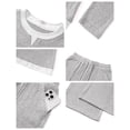thumbnail image 6 of UVN Fall 2 Peice outfit set for Women Color Block Tops and Wide Leg Pants Ladies Sweatsuit Casual Matching Set, 6 of 11