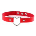 thumbnail image 1 of Gargantilla sexy para mujer, collar con corazón de amor, de cuero, estilo gótico punk., 1 of 1