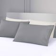 thumbnail image 2 of White Pillowcase 51*66cm Set of 2 Pillowcases 51*66cm Square in Brushed Microfiber, Pillow Cover Pillow Cushion with its Flap Closure (without Zipper), 2 of 5