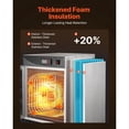thumbnail image 4 of KFFKFF Electric Hot Box Food Warmer, 4-Tier Commercial Warming Cabinet with Water Tray, Single-Door Design and Adjustable Shelves, Stainless Steel Food Heating Cabinet for Restaurants, Kitchens, 4 of 9