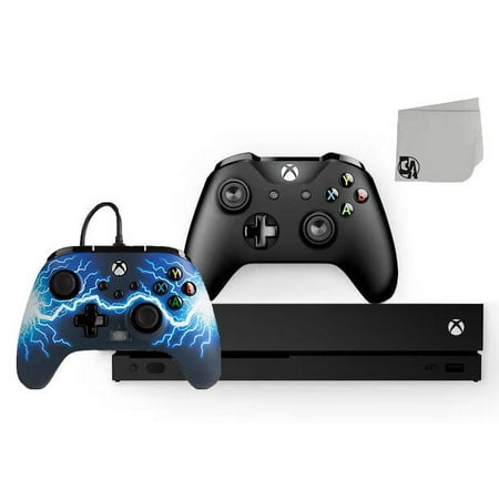 Microsoft Xbox One X 1TB Gaming Console Black with Arc Lightning Controller Included BOLT AXTION Bundle Like New