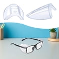thumbnail image 6 of 1 Pair Eye Glasses Side Shields Safety Covers Eyewear Guards Clear Slip-on Design for Small Medium Large Frames, 6 of 9