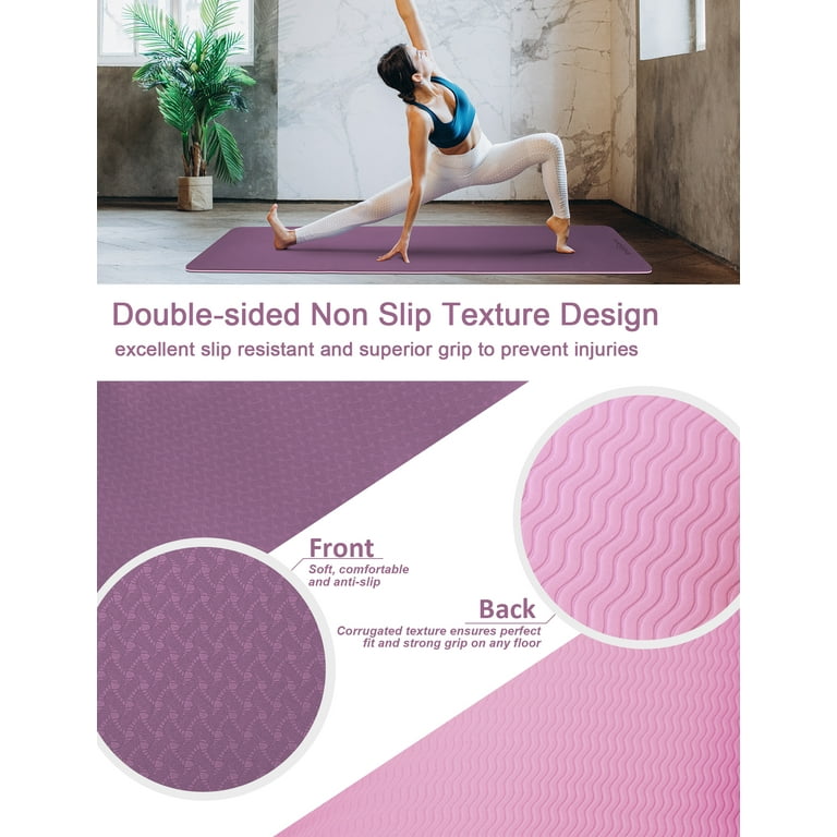 Yoga Mat innhom Yoga Mats for Women 1/3 inch Thick Yoga Mat for