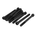thumbnail image 1 of Tornillos de socket hexagonal de acero aleado 12.9 M10x100mm con rosca parcial, color negro, 10 piezas, 1 of 3