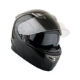 thumbnail image 2 of Martian Motorcycle Bluetooth Helmet Full Face Dual Visor Bluetooth Headset: HM-BH2 Glossy Black, 2 of 9