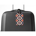 thumbnail image 5 of WIRESTER Rectangle PU Leather Luggage Tags for Travel Suitcase Baggage 4.05 x 2.83 inches - Navy Tribal Pattern, 5 of 7