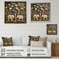 thumbnail image 4 of Designart "Jaipur Elephants Indian Art IV" People Framed Wall Art - Traditional Beige Indian Art Living Room Framed Canvas Art, 4 of 6
