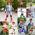 thumbnail image 3 of Casco de bicicleta para niños, conjunto de equipo de protección deportiva para niños, casco de ciclismo para niños y niñas con rodilleras y codos, 3 of 5