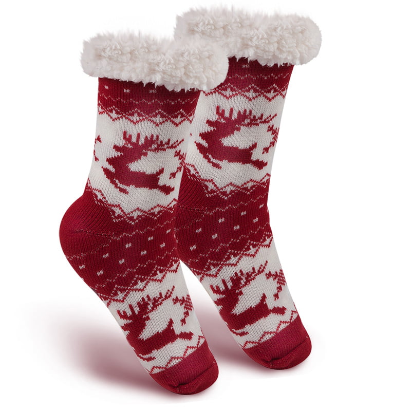 1 Pair Slipper Socks Women Christmas 